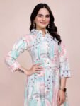 Pure Cotton Printed Shirt-Style Dress for Women – Comfortable & Stylish Casual Wear